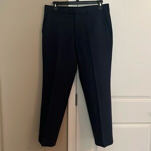 Men’s Blue Flat Front Dress Pants Perry Ellis Portfolio 34x29